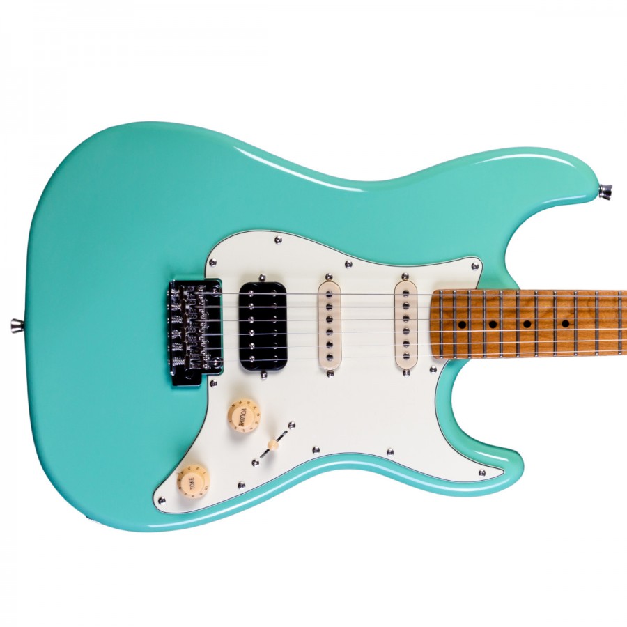 Jet Guitars JS-400 SFG Roasted Maple HSS - Sea Foam Green